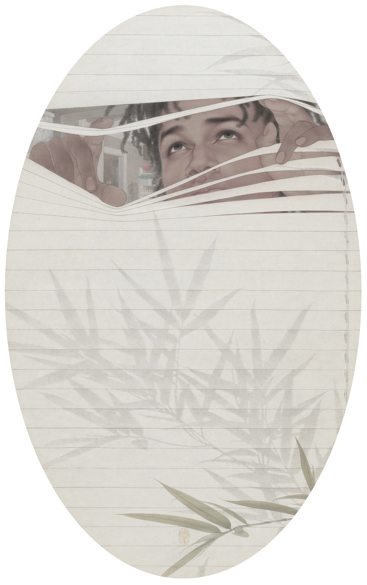 <h2>《风花雪月系列---皎皎天心月》</h2><p>作者：王冠军</p><p>创作年代：2023年</p><p>规格：70cm×45cm </p>品类：纸本设色</p>